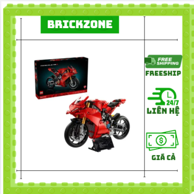 LEGO Technic mô tô đỏ